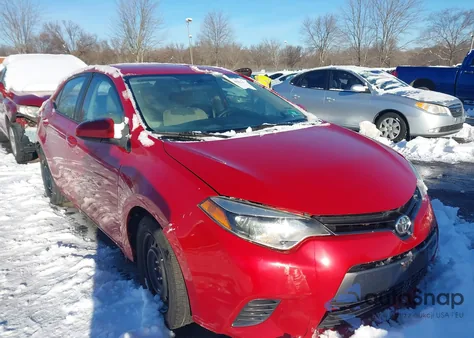 2016 Toyota Corolla Le from USA, damaged, VIN 2T1BURHE6GC531186